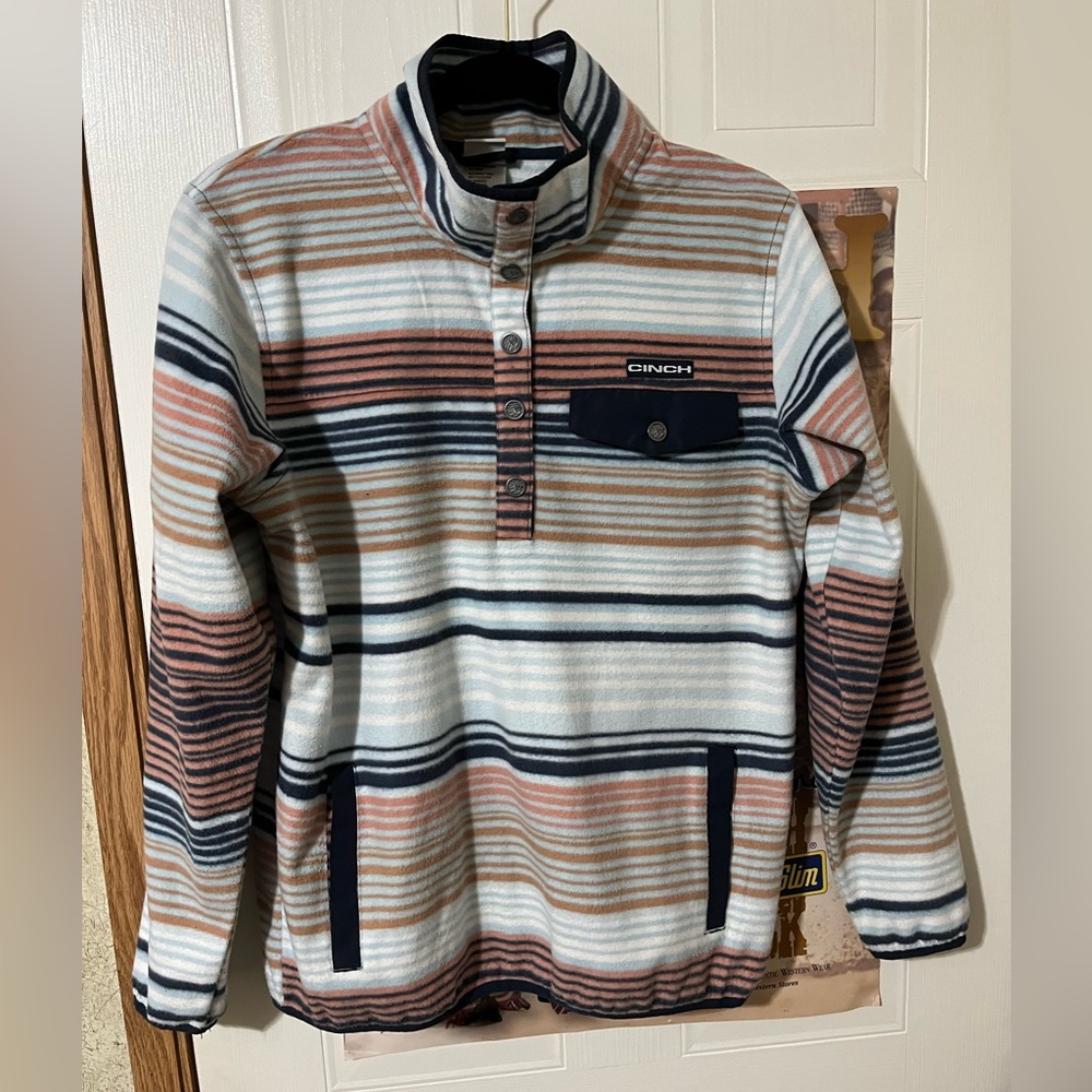 Cinch Striped Pullover